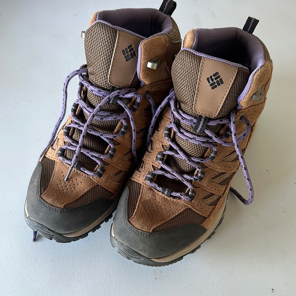 Columbia Brown and Purple Hiking Boots